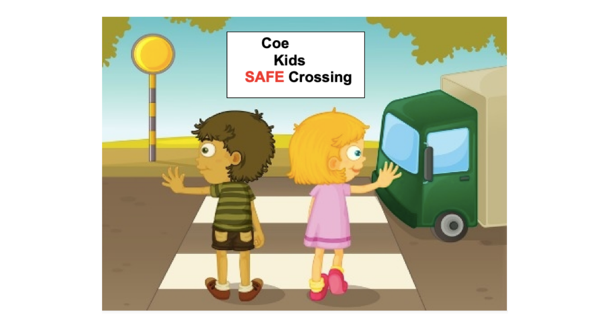 Coe Kids Safe Crossing illustration