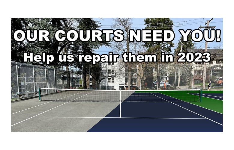 Our Courts Need You! Help us repair them in 2023.